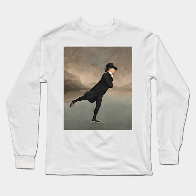 Henry Raeburn - Reverend Dr Robert Walker (1755 - 1808) Skating On Duddingston Loch Long Sleeve T-Shirt by jandesky